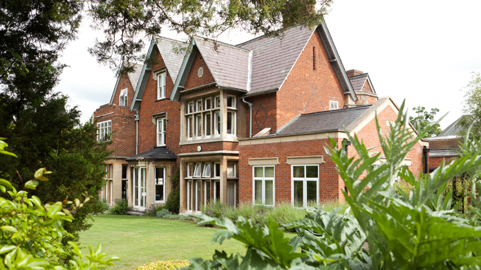 undefinedA picture of the main house taken from the Benslow garden