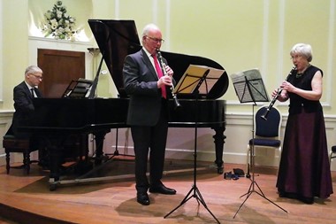 Saturday 3 September: David	Campbell, Margaret Archibald	and Ian Scott (clarinets) John Flinders (piano)	